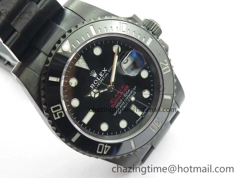 1:1 V6F Blaken Best 904L Date Submariner PVD Edition A2824 0322
